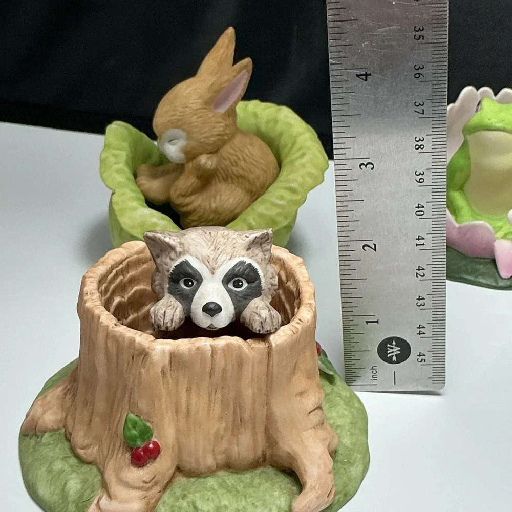 VTG 1980s Franklin Mint‎ Woodland Surprises Lot Of 6 Nature Animal Figurines
